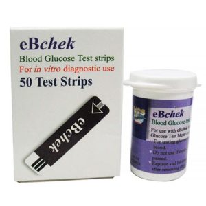نوار تست قند خون eBchek بسته 50 عددی